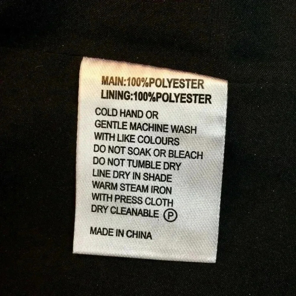 NWT YuLinGe‎ Womens Black Lined Accordion Pleated Flare A-Line Skirt Size 12 - Picture 8 of 11